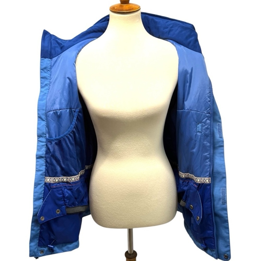 Burton Jet Set Blue Snowboard Ski Snow Sport Outdoor Winter Coat Women’s Medium - Picture 5 of 16